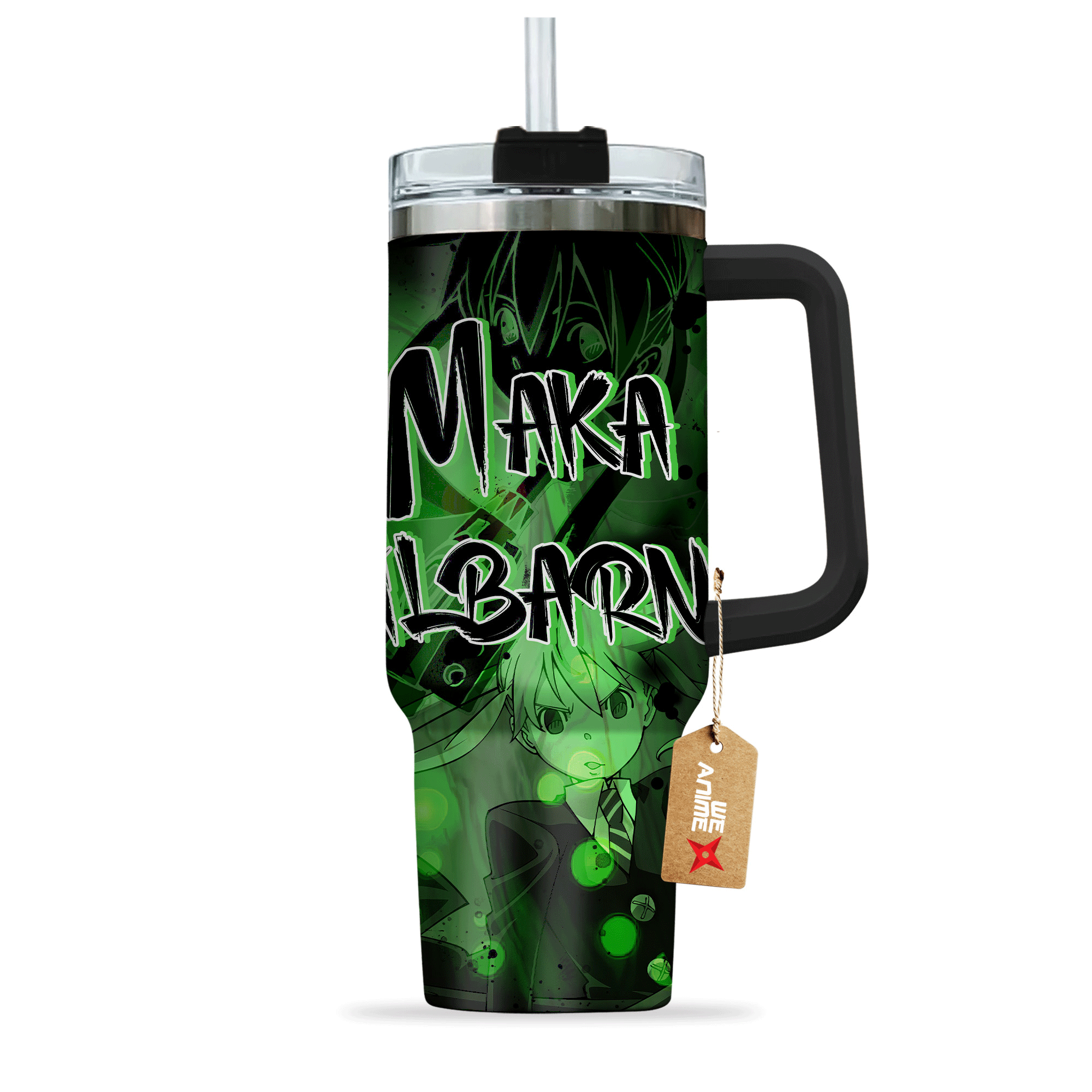 Maka Albarn Soul Eater Anime Custom 30oz or 40oz Quencher Stainless Steel Tumbler With Handle, Best Gift Idea NVA
