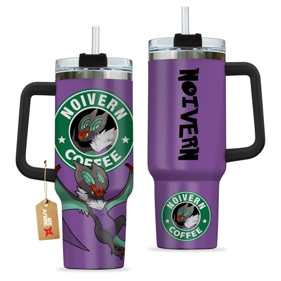 Noivern Coffee Pokemon Anime Custom   Quencher 30oz or 40oz Stainless Steel Tumbler With Handle HG