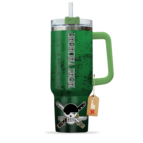 Roronoa Zoro  Custom NameOne Piece Anime Custom Quencher 30oz Or 40oz Stainless Steel Tumbler With Handle HG