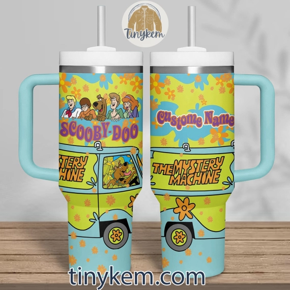 The Mystery Machine Scooby Doo  Cartoon Custom Quencher 30oz or 40oz Stainless Steel Tumbler HG With Handle