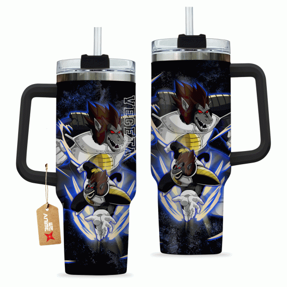 Vegeta Great Ape Dragon Ball Anime Custom   Quencher 30oz or 40oz Stainless Steel Tumbler With Handle HG