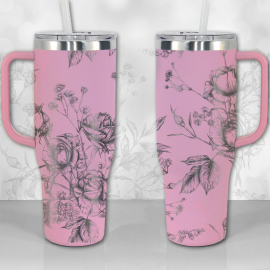 40oz-tumbler-with-handle-willd-roses-line-art-thirst-quencher-lid-insulated-travel-mug-blush-pink.jpg Wild Roses and Flowers Line Art Pattern 30oz or 40oz Tumbler with Handle, Best Gifts NVA