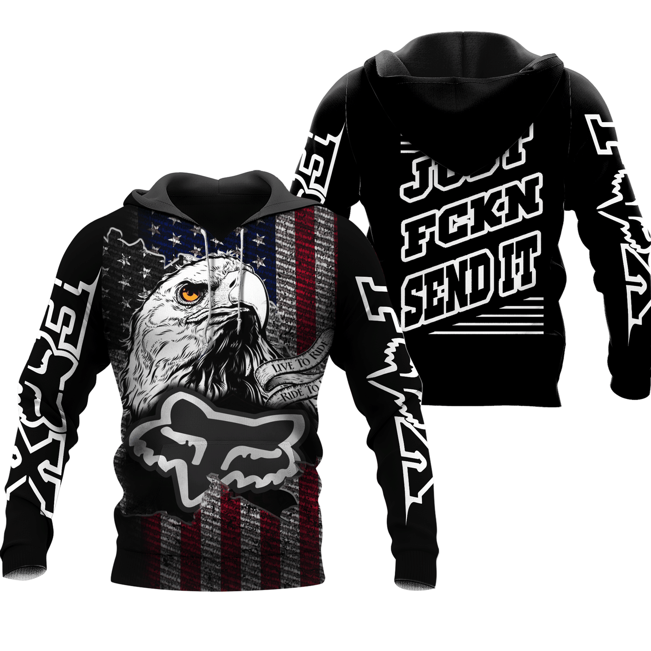 Gifts For Racing Lover Eagles FoX RacinGg Unisex Hoodie HG