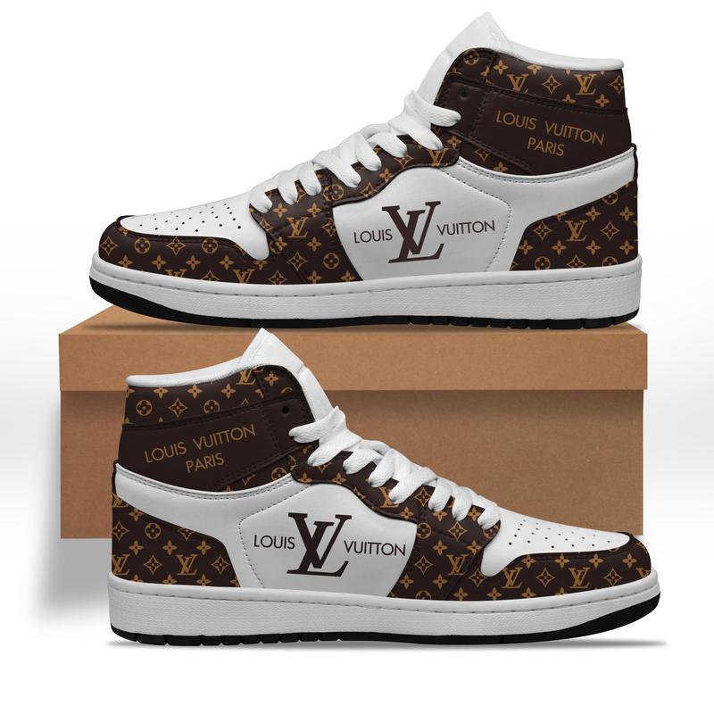 lv2 brown white luxury Xtra Sneaker Boot Shoes Luxury HG