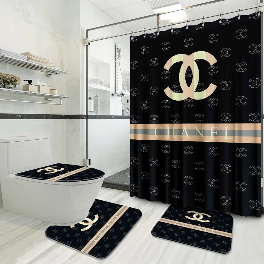 Gift For CNL Lover Bathroom Shower Curtain Or Bath Rug Set HG Hot Gifts Gifts For Men Women Men Bathroom Decoration