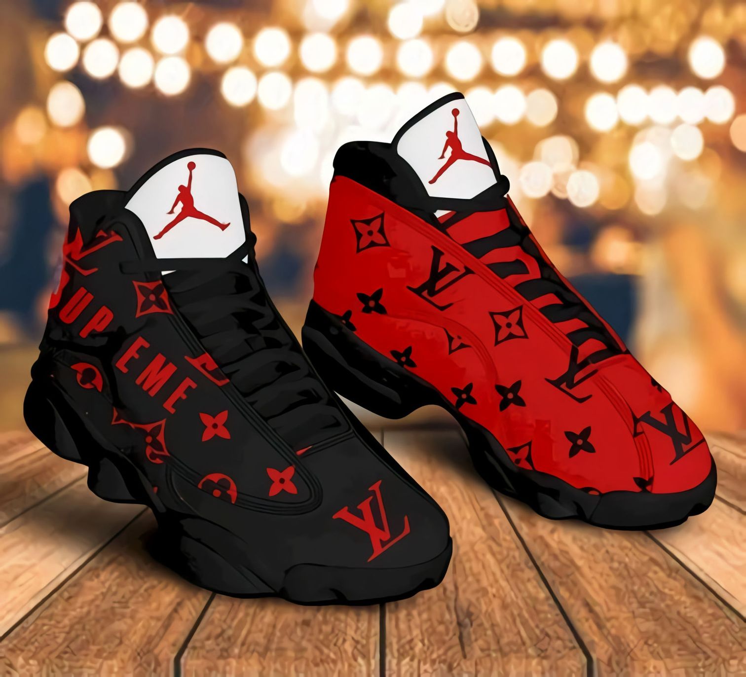 Luxury Air JD Thirteen Sneaker Form JD Thirteen Sneaker Hot LV2 Black Red Sneaker Gift For Fans HT