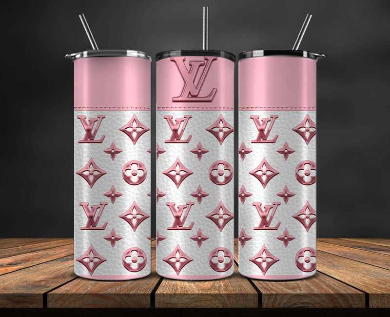 Babe Pink Pastel LV2 Luxury Gift for Her For Him, Luxury Cup, Birthday Xmas Gift 20oz or 30oz Skinny Tumbler LN