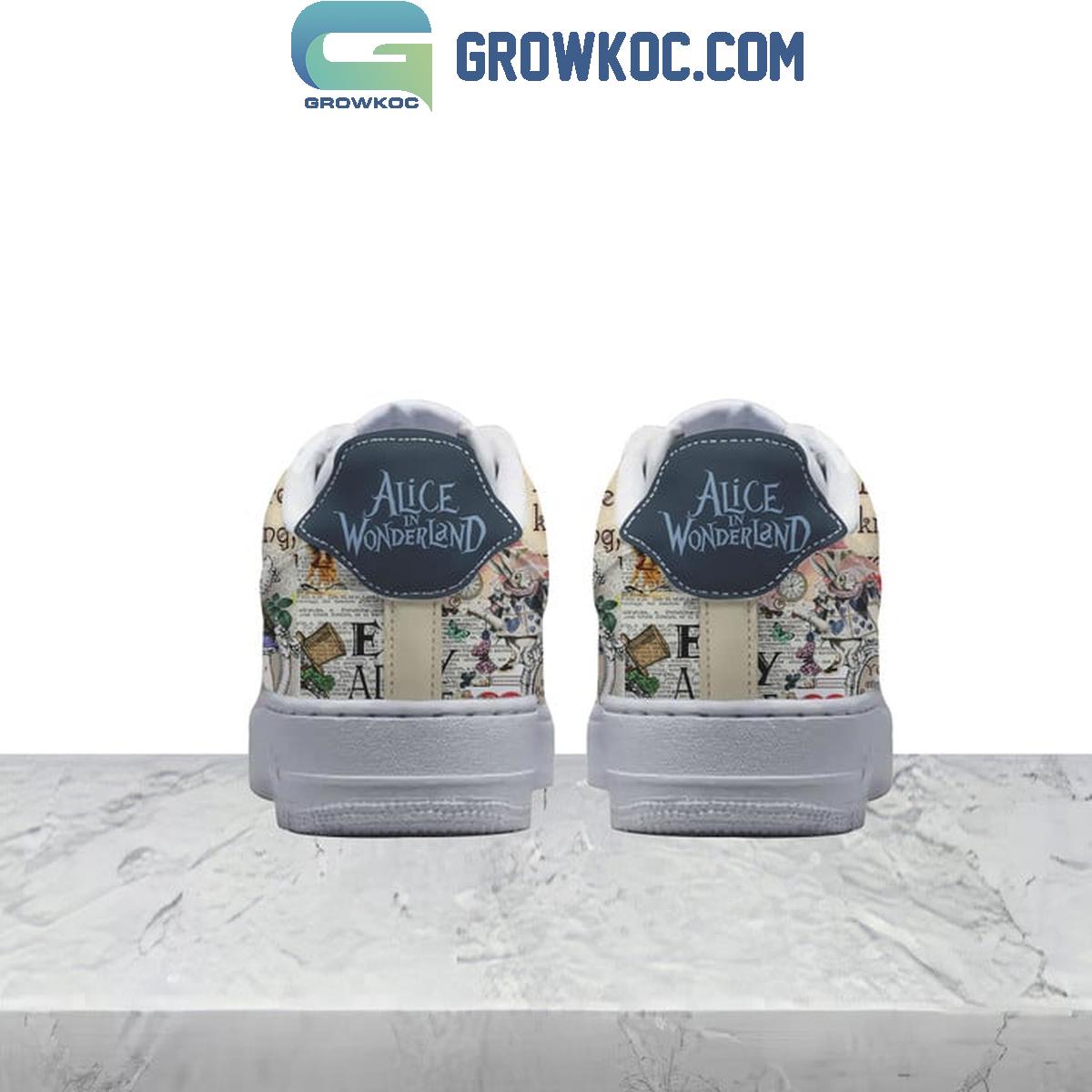 Alice In Wonderland Red And White Queens Special Fashion Shoes For NK1 Brand AIRF1 Shoes Men Woman Fashion Shoes For Men Woman Sneaker NVA