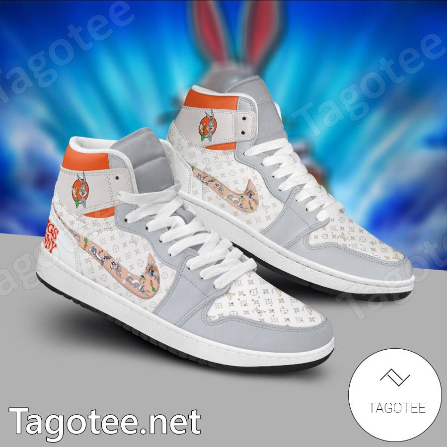 lv2 NK1 Bugs Bunny Grey Pattern Cartoon Xtra Sneaker Boot Shoes Luxury HG