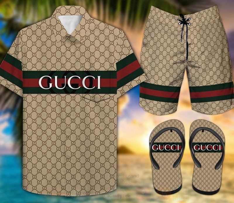 gc1 Luxury Brand Hawaiian Shirt And Shorts Or Flip flops HG