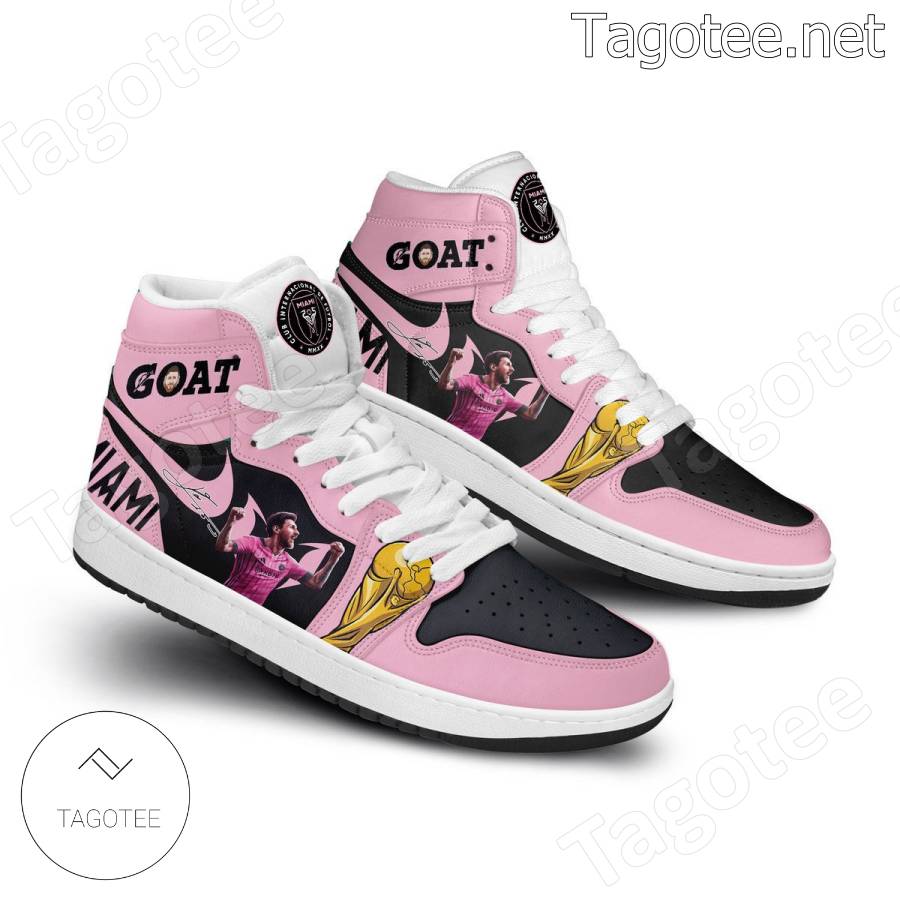 Messi IT Miami Soccer Goat Pink Xtra Sneaker Boot HG Luxury Brand Fashion Shoes For Men Woman Luxury Brand Fashion Shoes For Men Woman