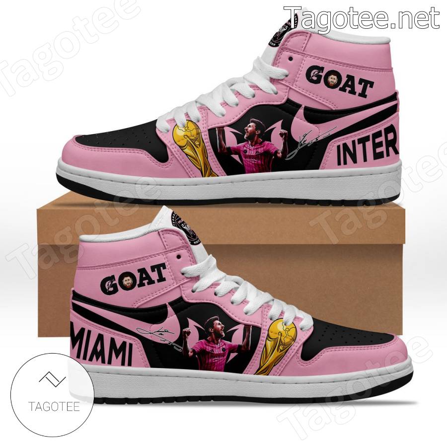 Messi IT Miami Soccer Goat Pink Xtra Sneaker Boot HG Luxury Brand Fashion Shoes For Men Woman Luxury Brand Fashion Shoes For Men Woman