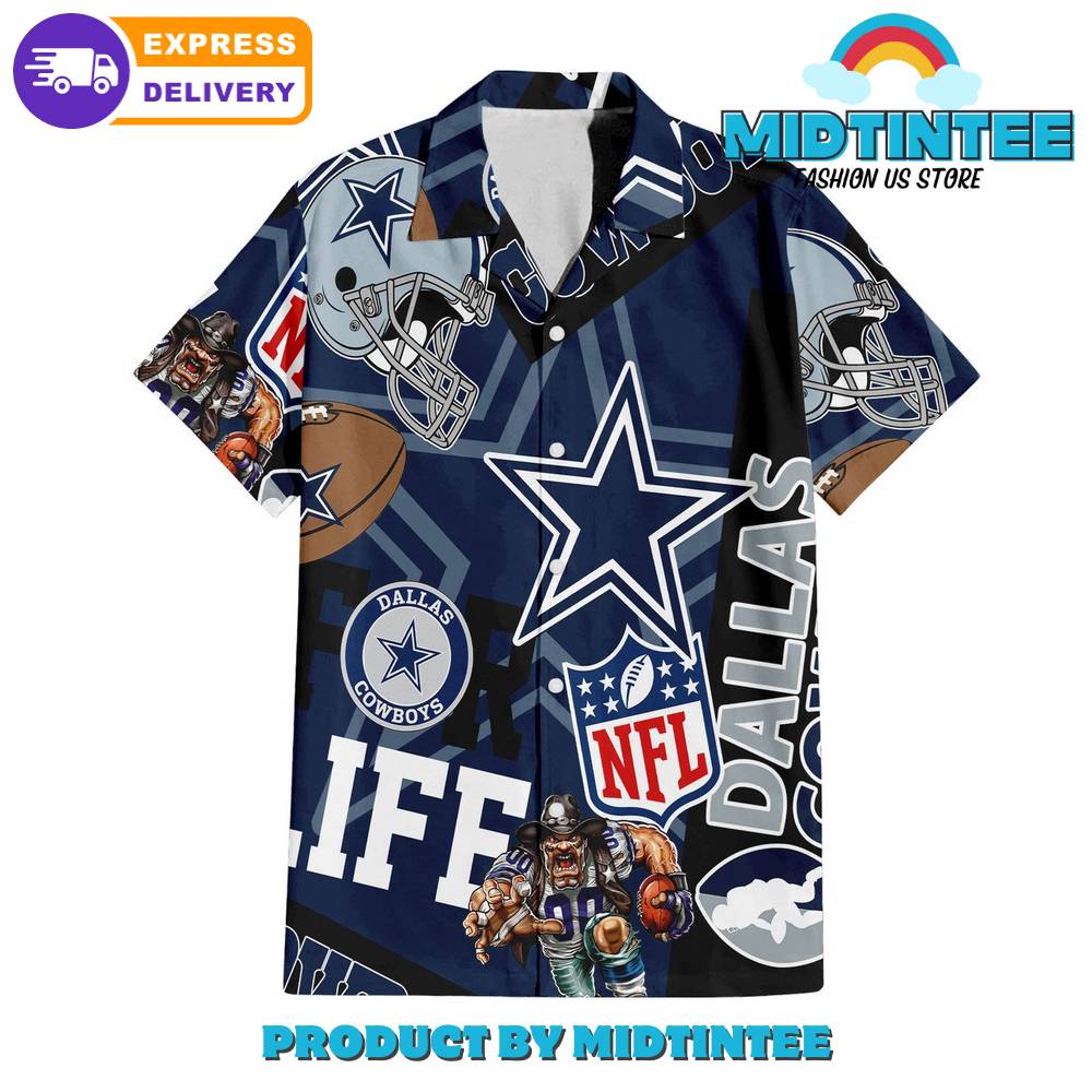 NFBLeage DCowboyss Combo Hawaiian Shirt And Short Or Flip flops HG