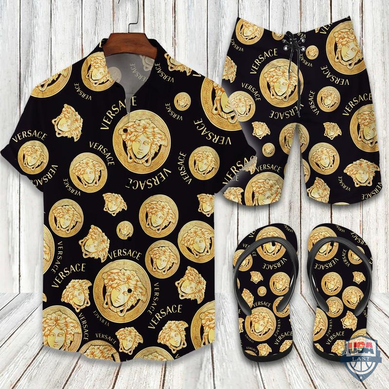 VSC Luxury Brand Hawaiian Shirt And Shorts Or Flip flops HG