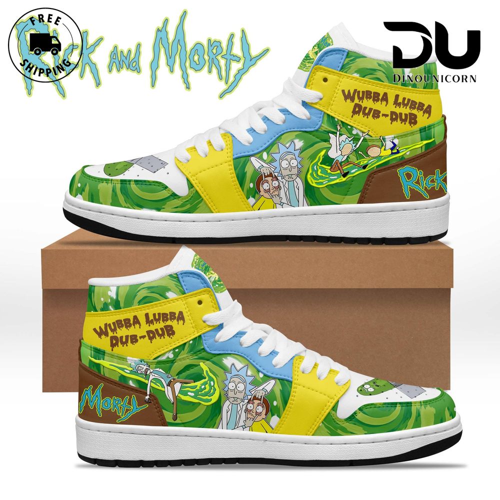 Rick And Morty Brand Xtra Sneaker Boot, High Top Brand Fashion Shoes Best Gifts NVA