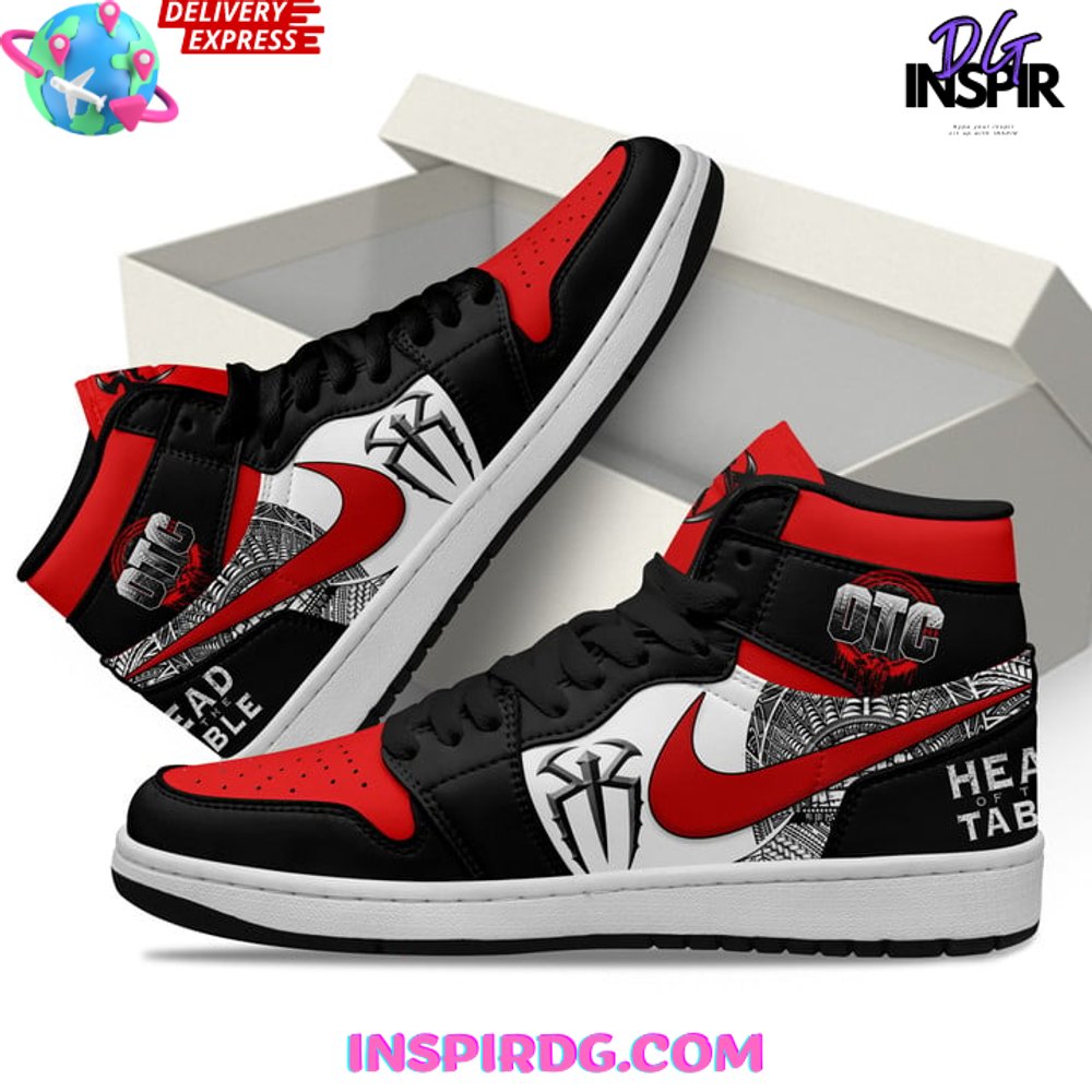 Roman Reigns Head Of The Table Brand Xtra Sneaker Boot High Sneakers NVA, Best Gifts