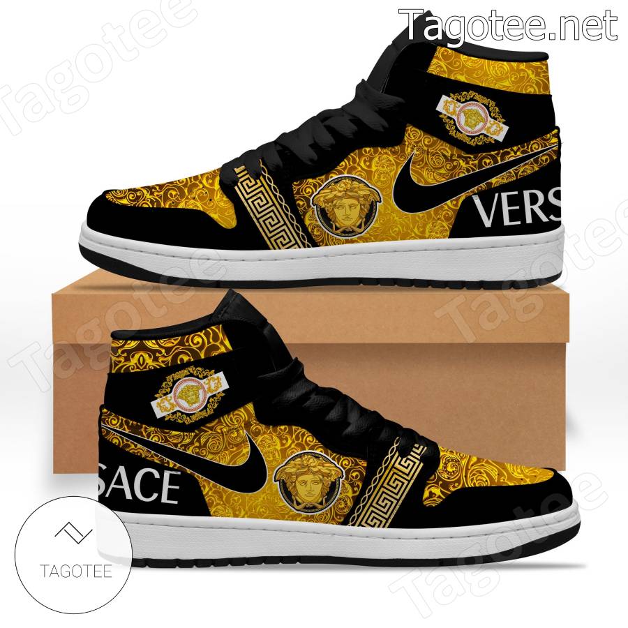 VSC Baroque Pattern Yellow Xtra Sneaker Boot Shoes Luxury HG