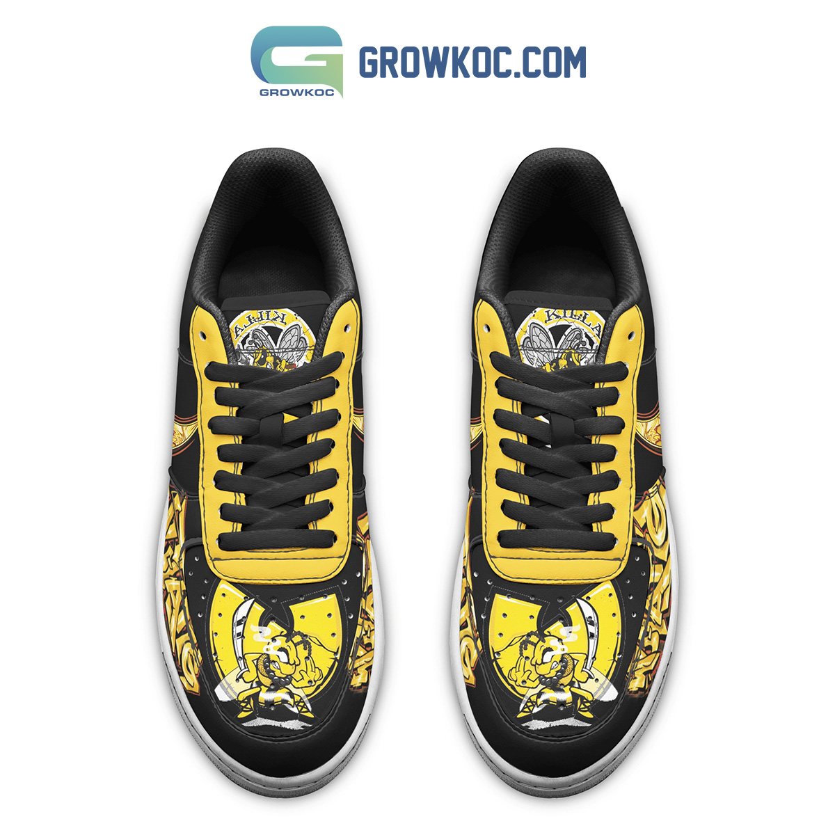Wu Tang Killa Bees Black Yellow Bee Hive NK1 Brand AIRF1 Shoes Sneaker Sport Fashion For Men Women NVA
