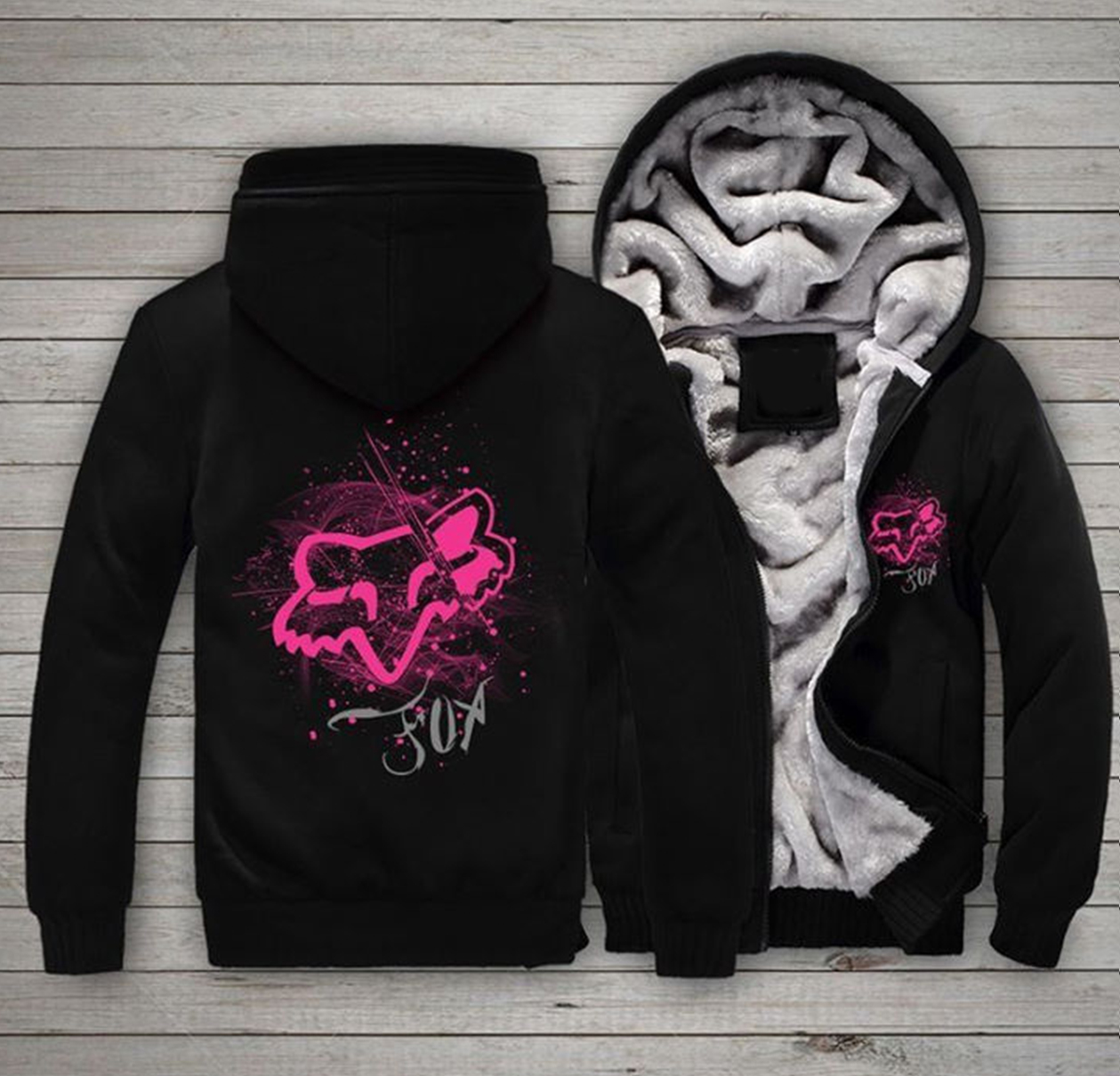 Gift For Racing Lover Pink FOX Racing Fleece Hoodie HG