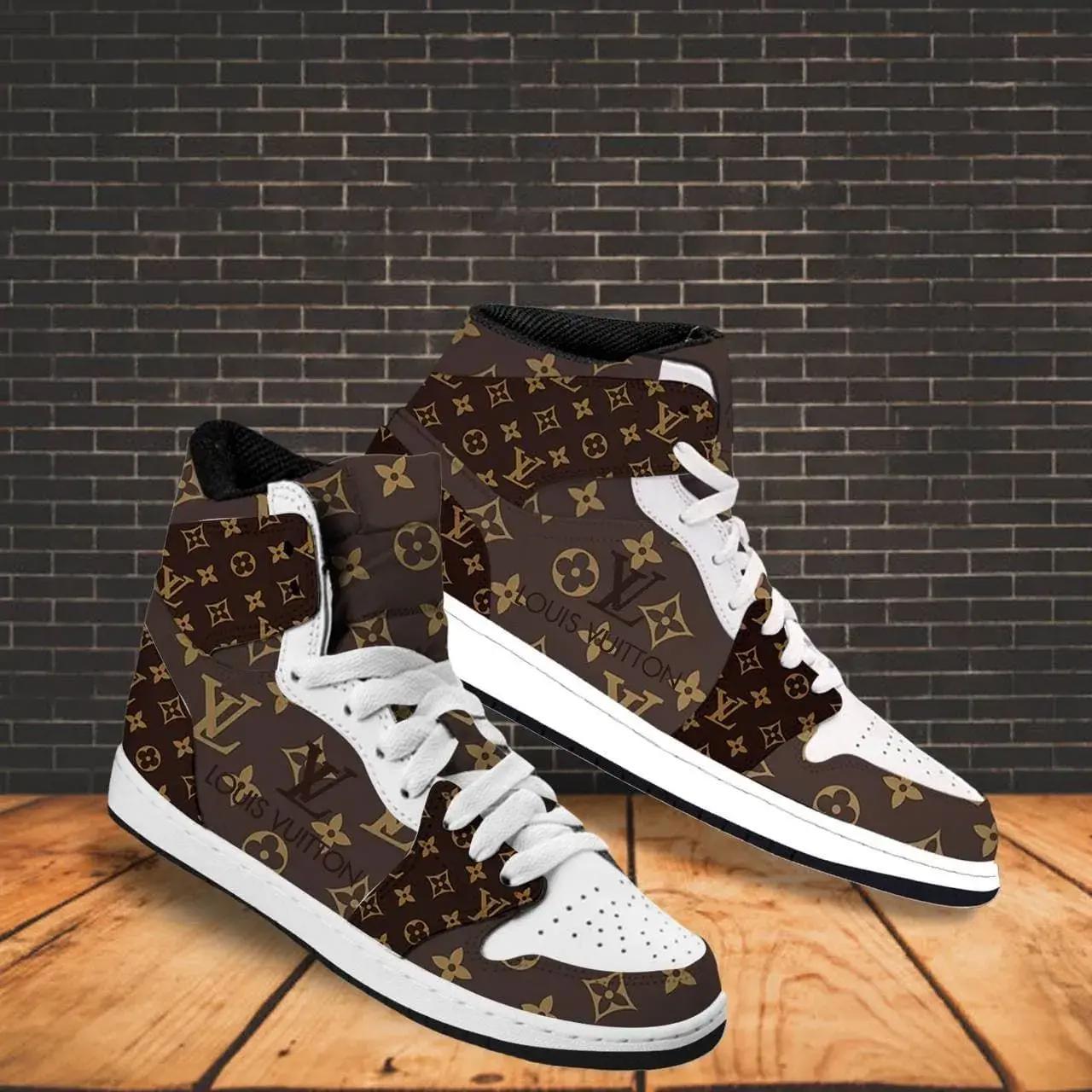 lv2 brown white luxury Xtra Sneaker Boot Shoes Luxury HG