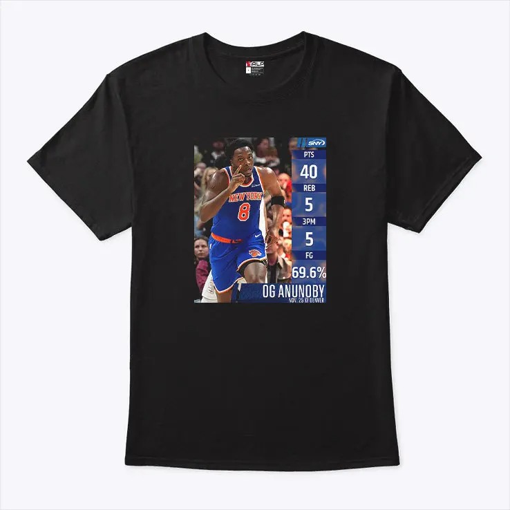 OG Anunoby Career-High 40 Points Shirt HFN Hoodie Sweatshirt Tshirt