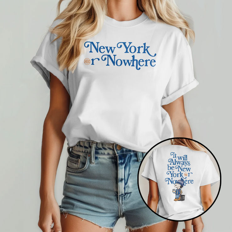 Peanuts It Will Always Be New York Knicks Or Nowhere Shirt HFN Hoodie Sweatshirt Tshirt