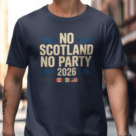 No Scotland No Party 2026 Shirt, Scotland Football T-Shirt, Scottish Fan Top NNA