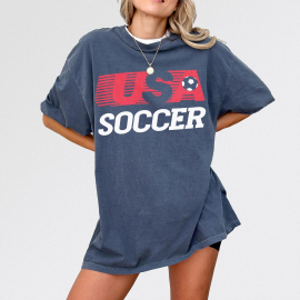 USA Soccer Team Graphic Tee, 80's United States Fan Apparel NNA