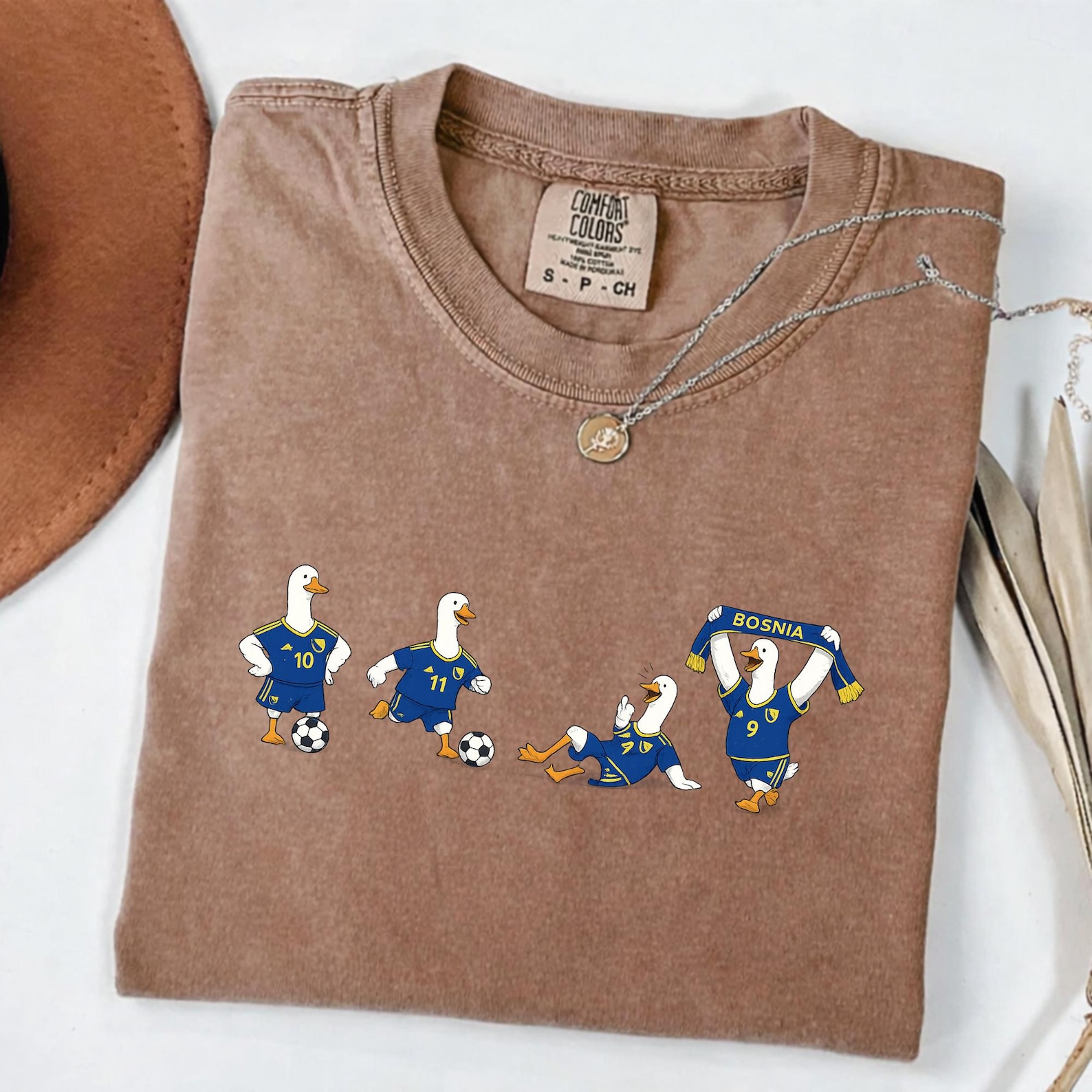 Funny Goose Soccer Team Bosnia Shirt, Funny Duck Soccer Tee, Bosnia Football Fan Shirt, Cute Soccer Lover Gift, World Cup 2026 Fan Tee NNA