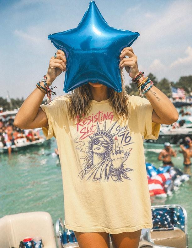 TT 1776 Shirt Resistance Shirt Statue Of Liberty Funny 4th Of July Radical Feminist Shirt Feminist 4th Of July Shirt 4th Tees 250th Anniversary NNA